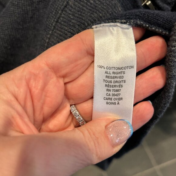 Raffi Cardigan Sweater Mens L Black Gray Full Zip Pockets SzM - Picture 5 of 8